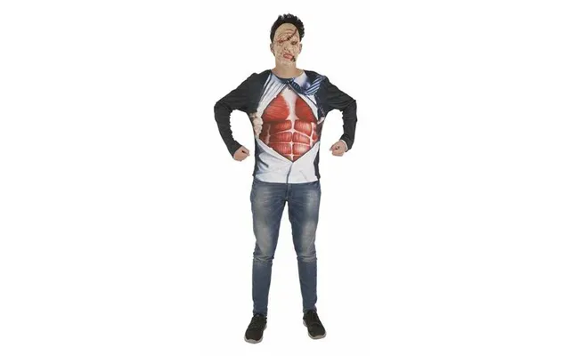 Voksenkostume Business Zombie M L - T-shirt Til Halloween Og Temafester
