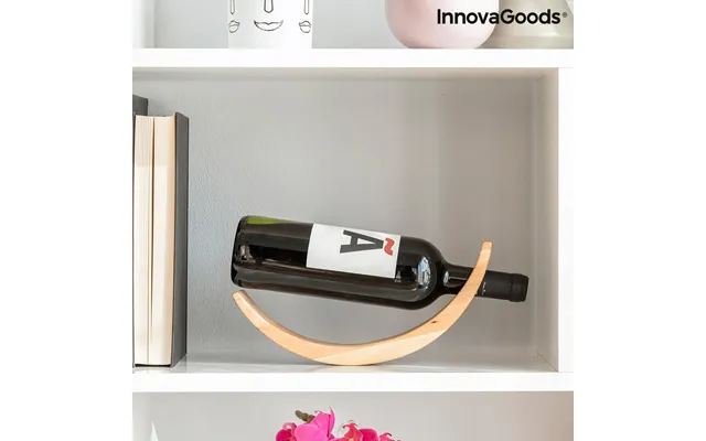 Woolance Vinflaskeholder I Træ Med Flydende Design