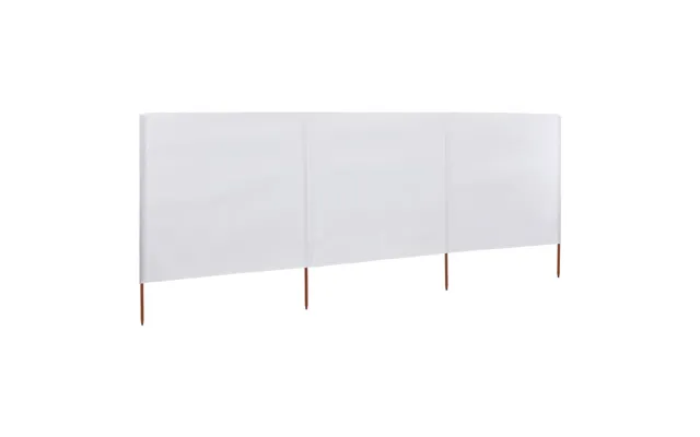 3-panels Læsejl Stof - Sort 400 X 160 Cm