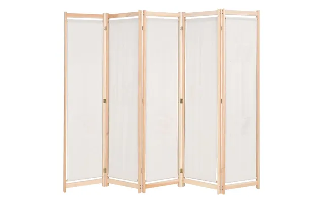 5-panels Rumdeler 200 X 170 X 4 Cm Stof - 3 Sort