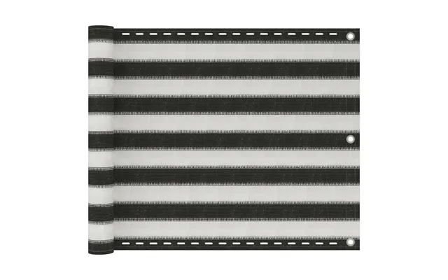 Altanafskærmning Hdpe Antracitgrå Og Hvid - 90 X 500 Cm