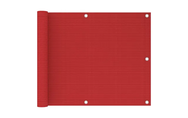 Altanafskærmning Hdpe Rød - 75 X 300 Cm