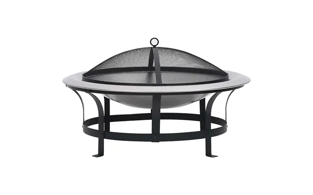 Bålfad Med Grill Rustfrit Stål 76 Cm