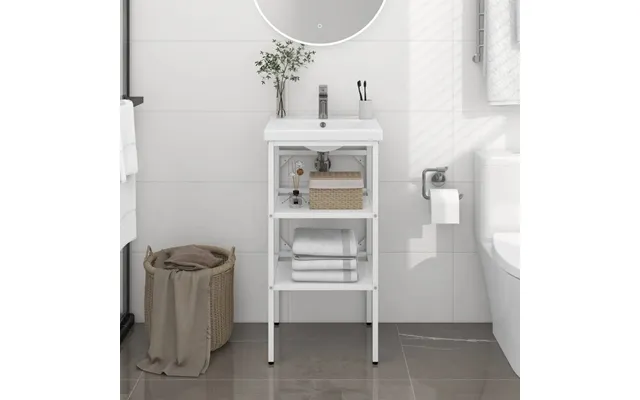 Badeværelsesmøbel Til Håndvask Jern - Sort 79 X 38 X 83 Cm