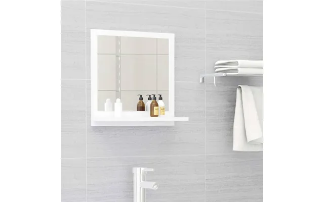 Badeværelsesspejl 40x10,5x37 Cm Konstrueret Træ - Grå Højglans 80 X 10