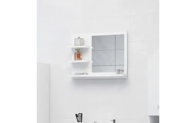 Badeværelsesspejl 60x10,5x45 Cm Konstrueret Træ - Røget Eg