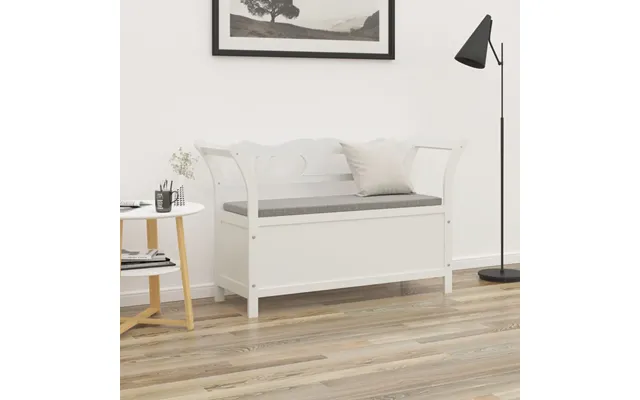 Bænk 107x45x75,5 Cm Massivt Fyrretræ - Sort