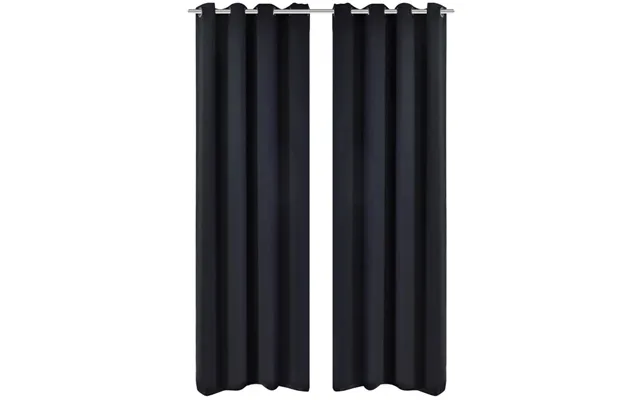 Blackout Gardiner Med Metal Ringe - 2 Creme 135 X 175 Cm