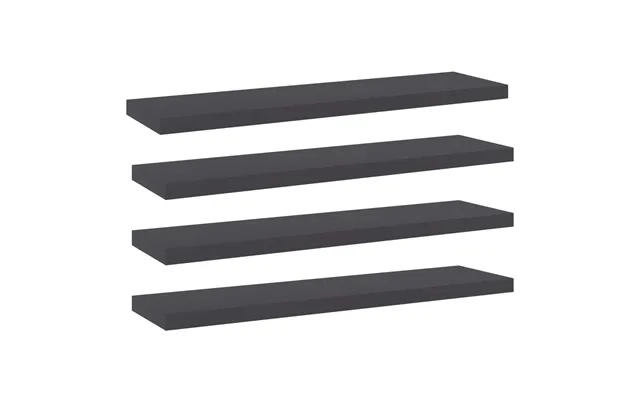 Boghylder 40x10x1,5 Cm Konstrueret Træ Grå - 8 60 X 50 X 1.5 Cm
