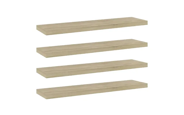 Boghylder 40x10x1,5 Cm Konstrueret Træ Sonoma-eg - 4 80 X 20 X 1