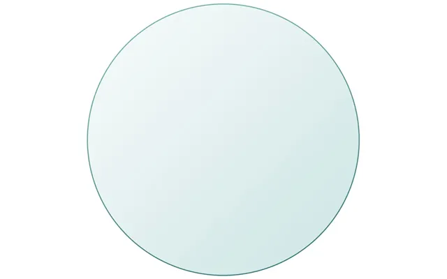 Bordplade Hærdet Glas Rund - Transparent Ø 60 Cm