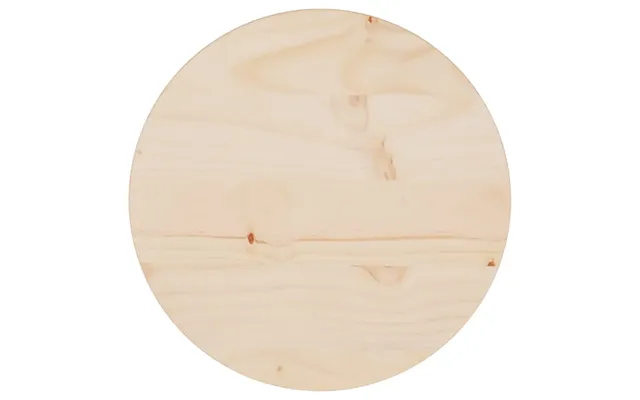 Bordplade Ø30x2,5 Cm Massivt Fyrretræ - Naturfarvet Ø 90 X 2