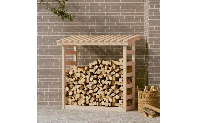 Brændestativ Massivt Fyrretræ - Hvid 108 X 64.5 X 110 Cm