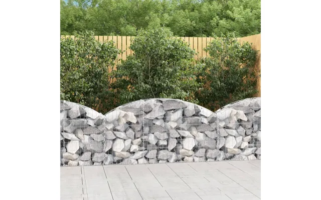 Buet Gabionkurv Galvaniseret Jern - 100 X 50 X 160 180 Cm
