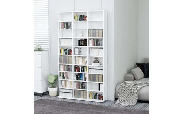 Cd-reol 102x16x177,5 Cm Konstrueret Træ - Sort 102 X 16 X 177