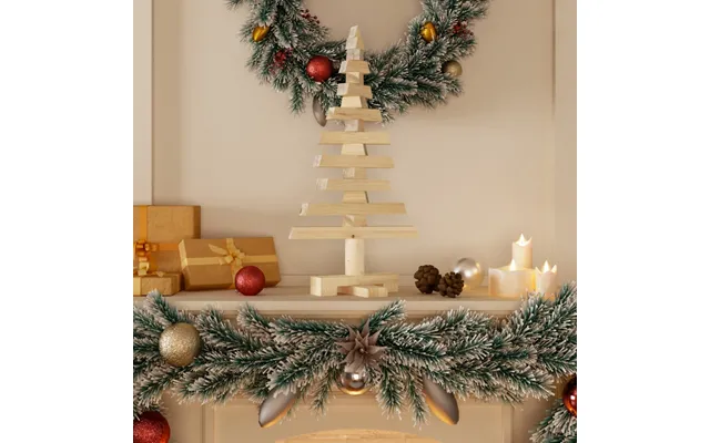 Dekorativt Juletræ 60 Cm Massivt Fyrretræ