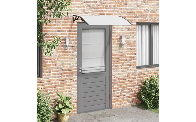 Dørbaldakin Pc Sort Og Transparent Sort Og Gennemsigtig - Med 12 Plader 400 X 75 Cm