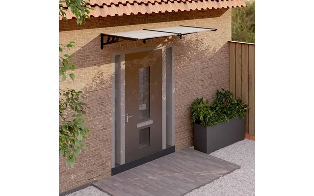 Dørbaldakin Polycarbonat - 396 X 90 Cm