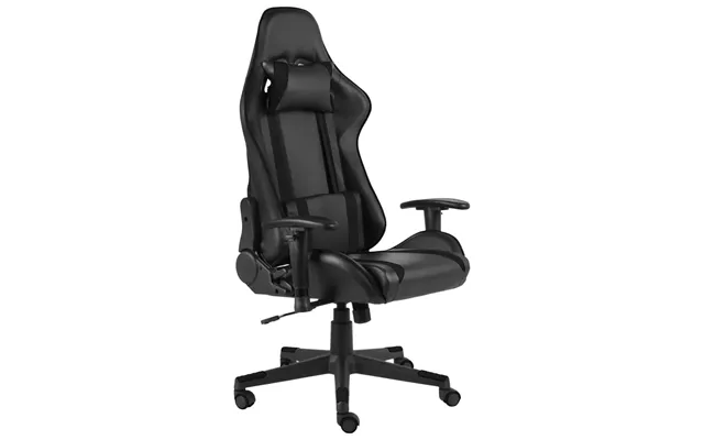 Drejelig Gamingstol Pvc - Hvid Uden Fodskammel