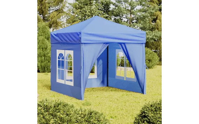 Foldbart Festtelt Med Sidevægge - Hvid 2 X 2 M