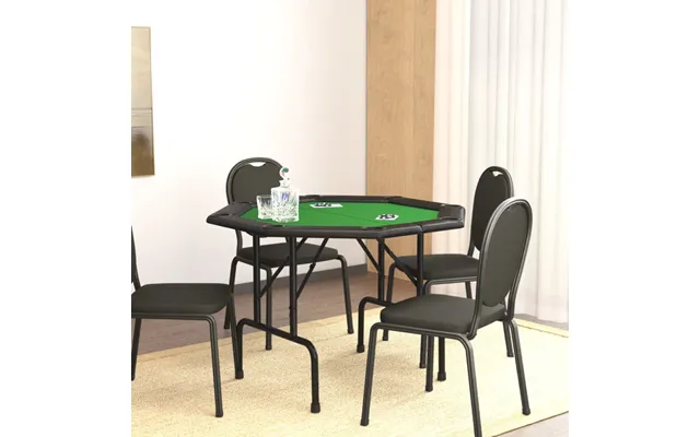 Foldbart Pokerbordplade 8 Pers. 108x108x75 Cm - Blå