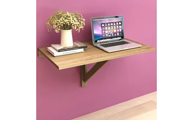 Foldbart Vægbord 100x60 Cm - Hvid Højglans