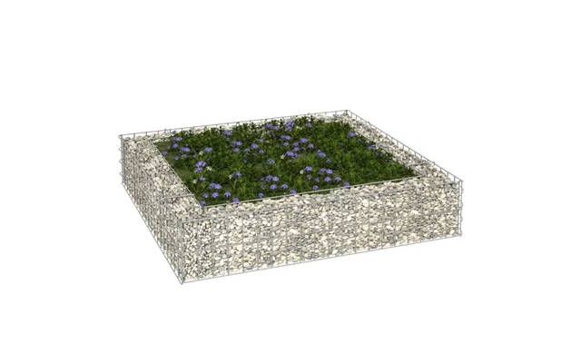 Gabion-højbed Galvaniseret Stål - 500 X 100 X 20 Cm
