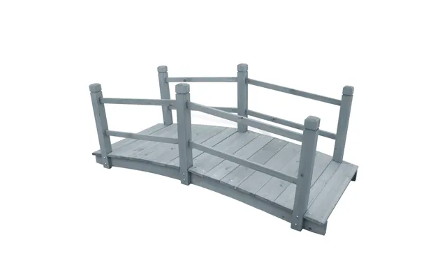 Gangbro Til Haven 140x60x56 Cm Massivt Fyrretræ - Brun