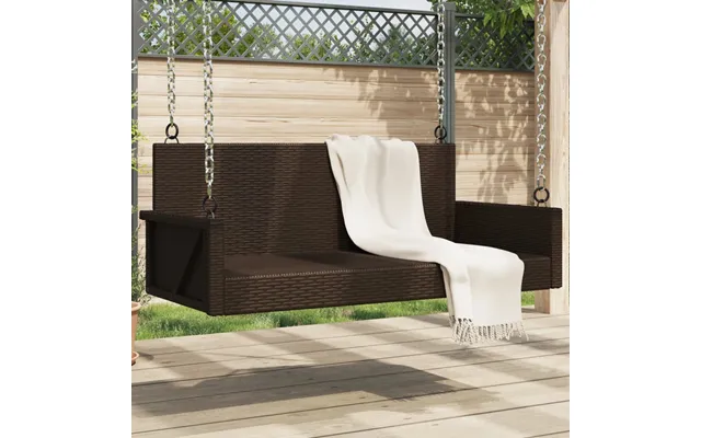 Gyngebænk 119x56x48 Cm Polyrattan - Grå Nej