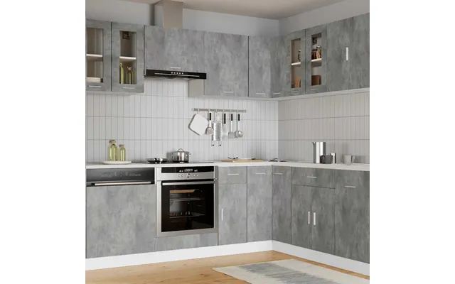 Hængende Vitrineskab Lyon 60x31x60 Cm Konstrueret Træ - Røget Eg