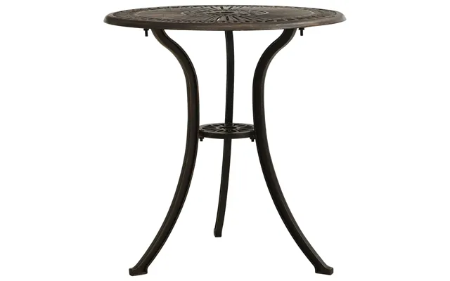 Havebord 62x62x65 Cm Støbt Aluminium - Sort