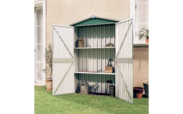 Haveskur 116x45x175 Cm Galvaniseret Stål - Brun