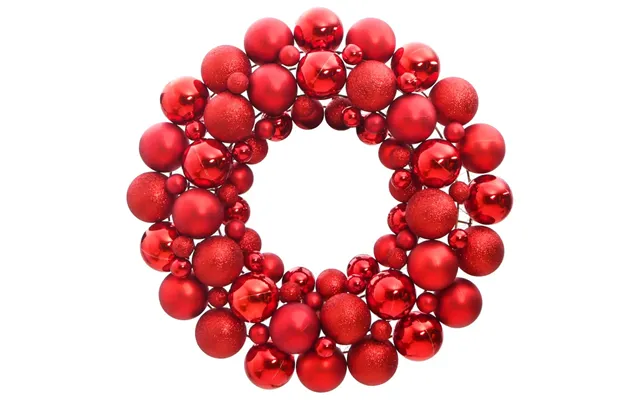 Julekrans 45 Cm Polystyren - Guld