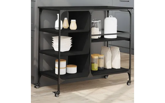 Køkkenvogn 100x45x89,5 Cm Konstrueret Træ - Røget Eg