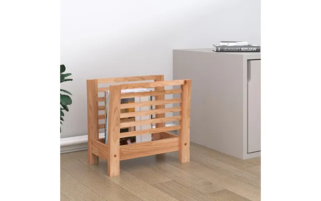 Magasinholder 40x26,5x38,5 Cm Massivt Valnøddetræ