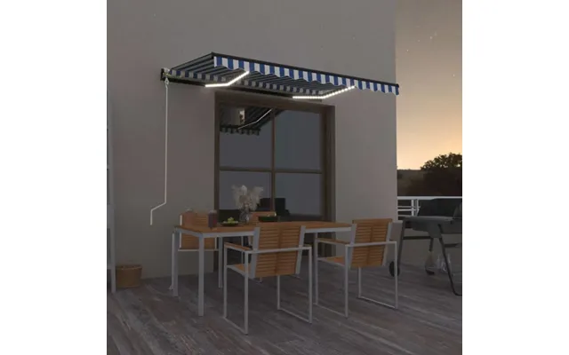 Markise M. Led Vindsensor Automatisk - Creme 400 X 350 Cm