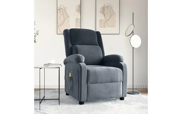 Massagestol Velour - Vinrød