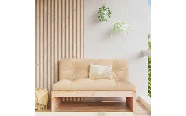 Midtermodul Til Sofa 120x80 Cm Massivt Fyrretræ - Douglasgran Naturlig Midtersofa