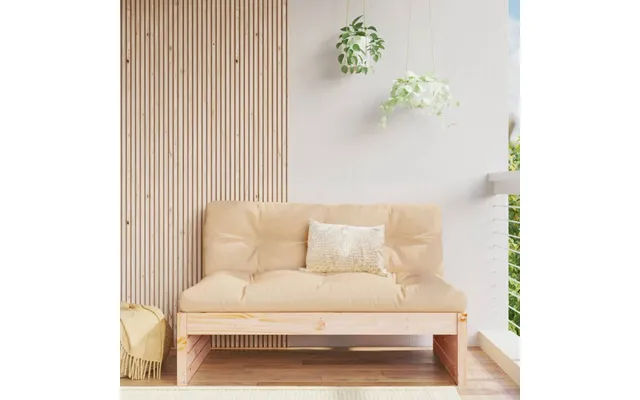 Midtermodul Til Sofa 120x80 Cm Massivt Fyrretræ - Fyrretræ Naturlig Midtersofa