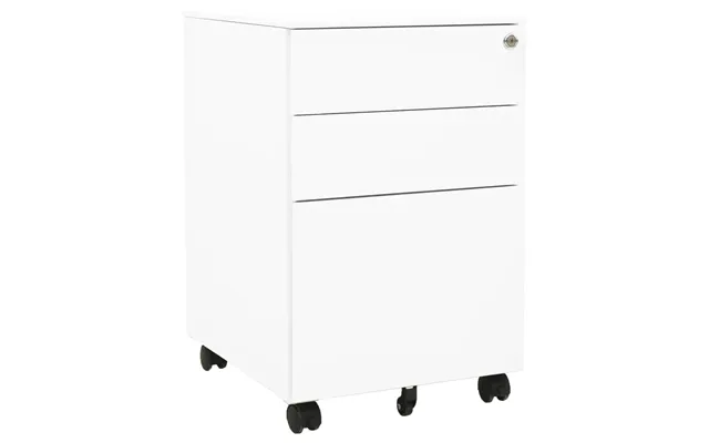Mobilt Arkivskab 39x45x60 Cm Stål - Hvid