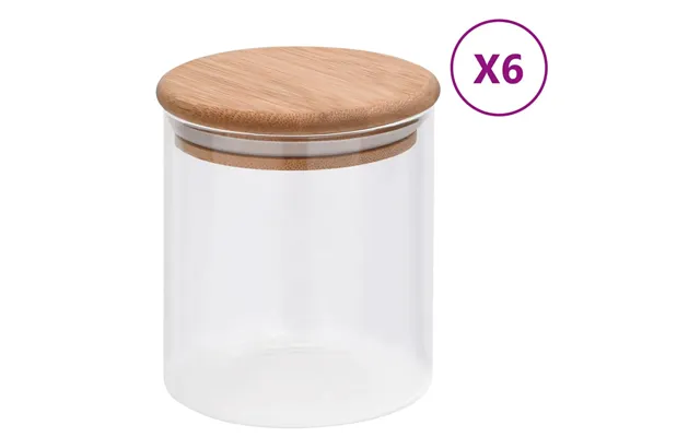 Opbevaringsglas Med Bambuslåg - 10 600 Ml