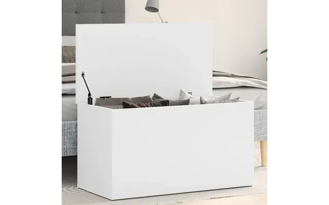 Opbevaringskasse Konstrueret Træ - Hvid 84 X 42 X 46 Cm