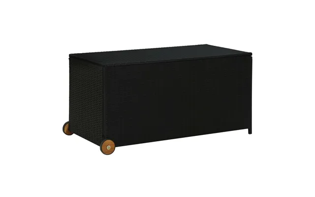 Opbevaringskasse Til Haven 120x65x61 Cm Polyrattan - Sort