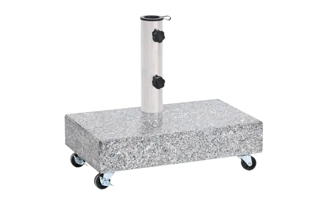 Parasolfod 45x25x8,3 Cm Granit Lyse - Sort Uden Hjul