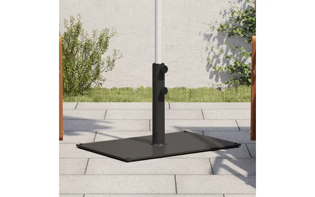 Parasolfod Til Ø32 38 48 Mm Stænger 15 Kg Firkantet - Mørkegrå