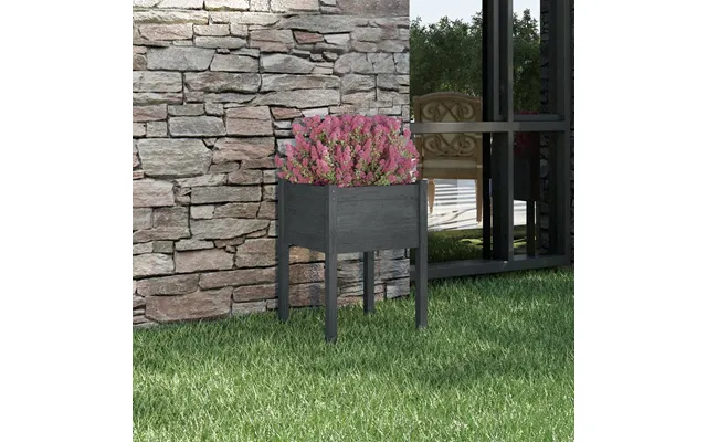 Plantekasser 50x50x70 Cm Massivt Fyrretræ - Hvid 1