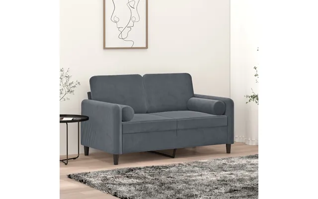 Pyntepuder Ø15x50 Cm Velour - Mørkegrøn