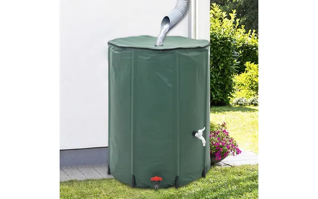 Sammenklappelig Regnvandsbeholder - Sort 1350 L