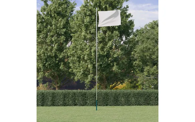 Sektionsinddelt Flagstang 6,23 M Aluminium Sølvfarvet - Europa 6