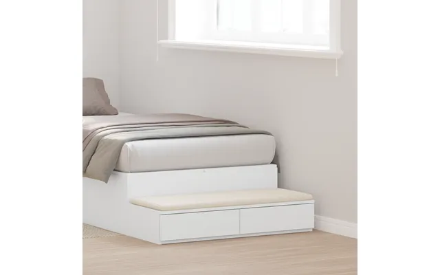 Sengekufferter Hvid 100x36,5x16,5 Cm Lagdelt Træ - Grå Sonoma-eg 120 X 36,5 X 16,5 Cm